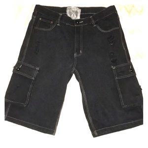 FUSAI black jean shorts size 34